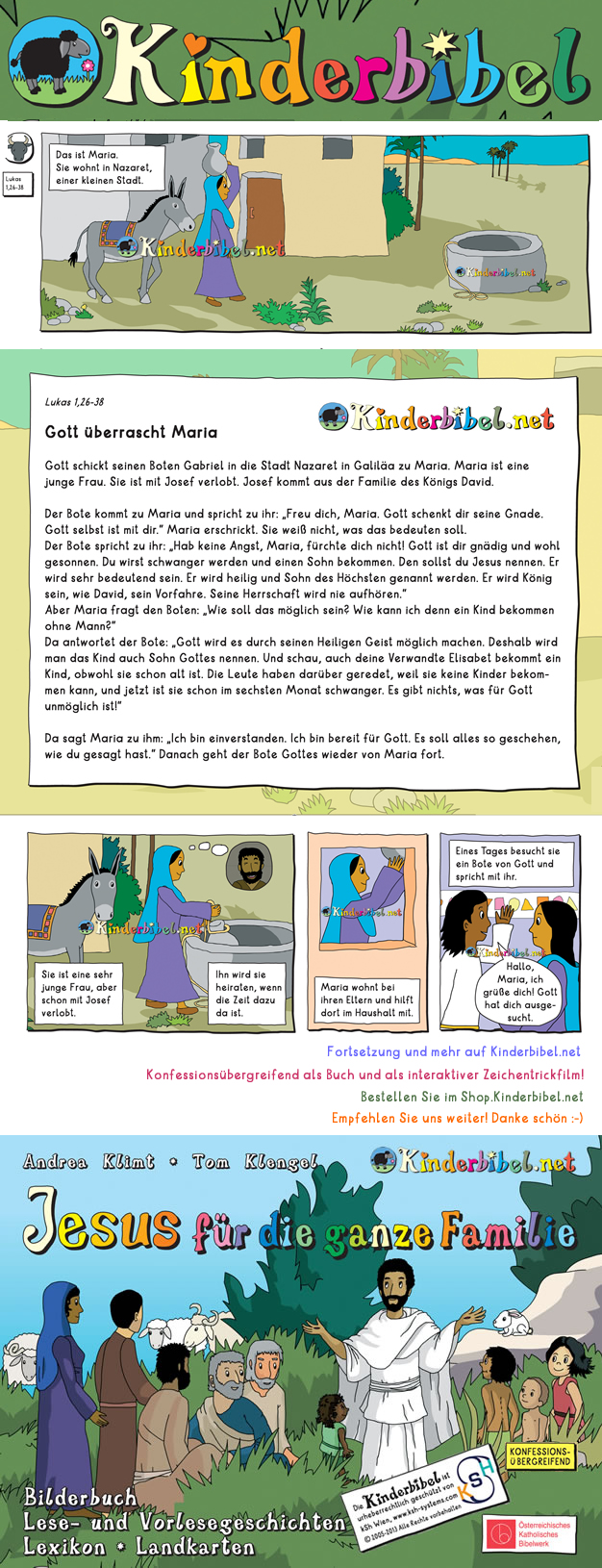 Gratis Bibel-Leseangebot der Kinderbibel.net online