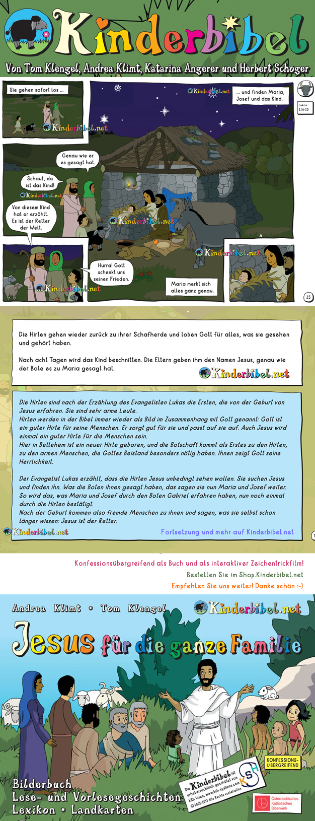 Gratis Bibel-Leseangebot der Kinderbibel.net online aus dem Buch Jesus für die ganze Familie